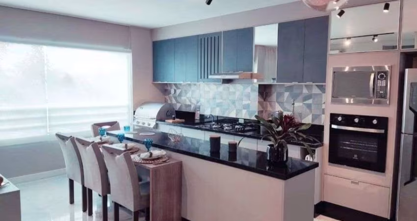 Apartamento com 3 dormitórios e varanda gourmet, 64 m², Suzano