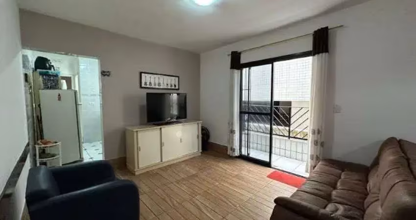 Apartamento de 1 quarto amplo com sacada e vaga em vila tupi praia grande sp
