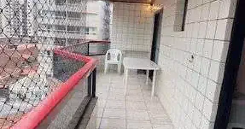 Apartamento de 1 quarto amplo, sacada, 1 vaga em praia grande, 73m²
