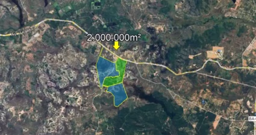 Terreno industrial à venda no polo petroquímico de camaçari-ba com 2.000.000,00 m² de área - oportunidade única!