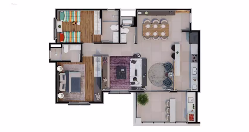 Cobertura à venda em campinas, parque da hípica, com 3 quartos, com 165.8 m²
