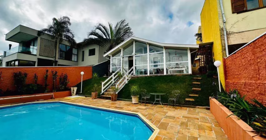 Casa à venda em Campinas, Loteamento Caminhos de São Conrado (Sousas), com 3 quartos, com 202 m²