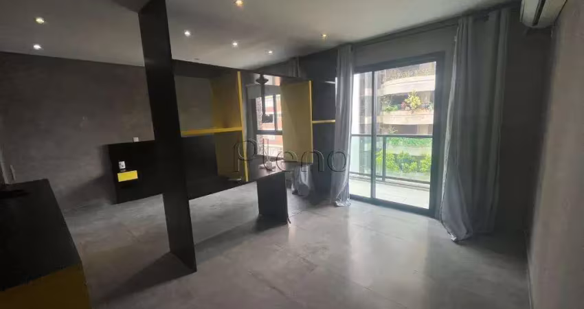 Apartamento à venda em campinas, cambuí, com 1 suíte, com 50 m², living design