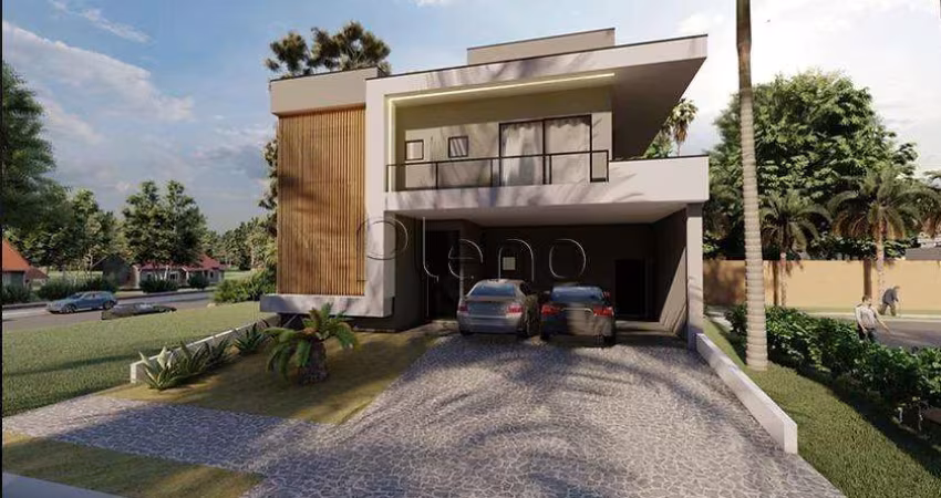 Sobrado à venda em Paulínia, Parque Brasil 500, com 4 suítes, com 220 m², Santorini Residencial Club