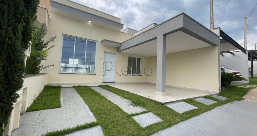 Casa para locação no Condomínio Montreal Residence em Indaiatuba/SP.