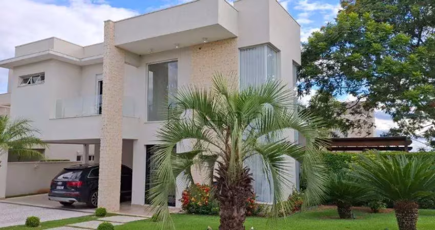 Sobrado à venda em indaiatuba, chácara areal, com 5 suítes, com 371 m²