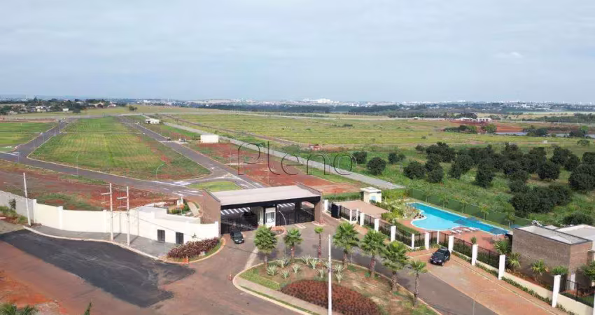 Terreno à venda em paulínia, betel, com 374 m², portoville parque betel residencial