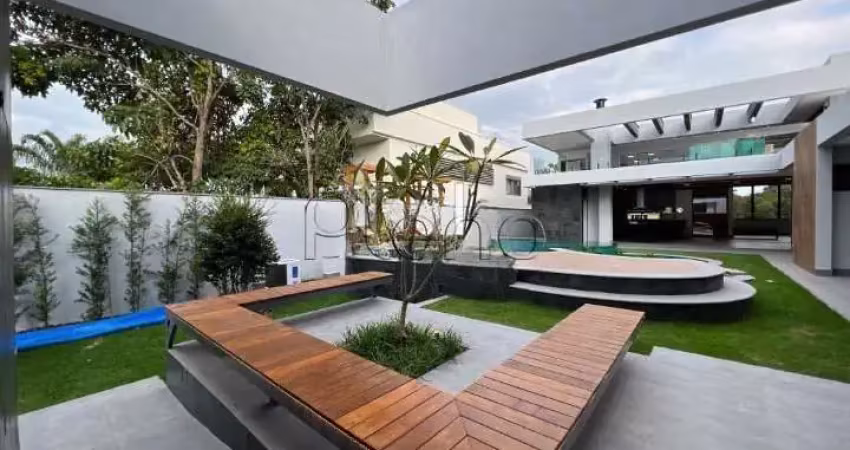 Sobrado à venda em campinas, loteamento residencial jaguari (sousas), com 5 suítes, com 600 m²