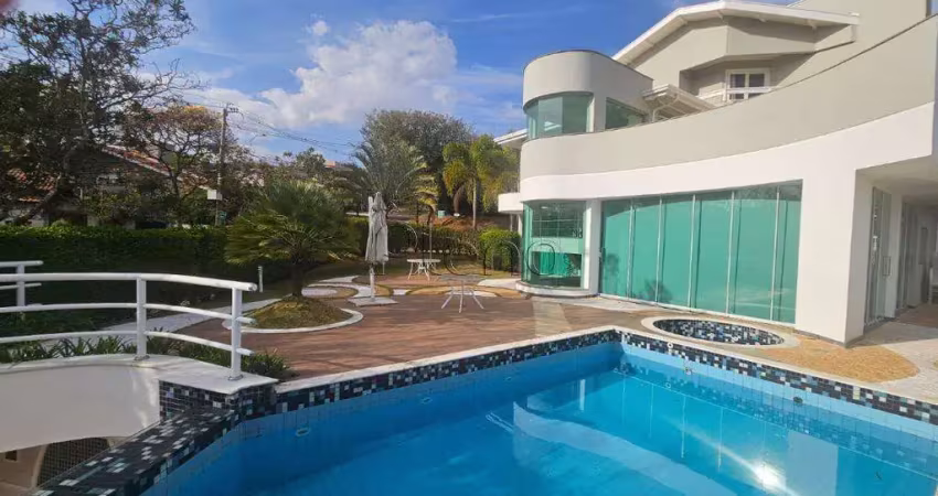 Sobrado à venda em valinhos, chácara flora, com 4 suítes, com 525 m²