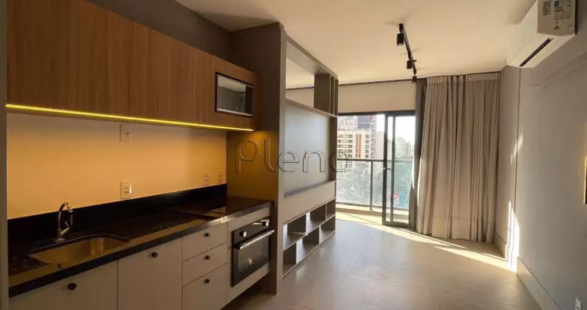 Apartamento para alugar em campinas, cambuí, com 1 suíte, com 42 m², mm536