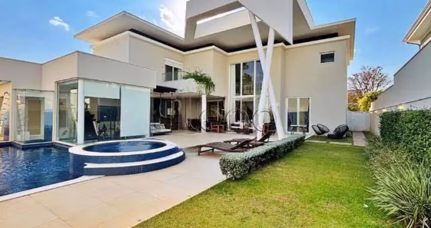 Sobrado à venda em campinas, alphaville dom pedro, com 4 suítes, com 504.63 m², alphaville dom pedro