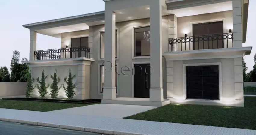 Sobrado à venda em campinas, loteamento residencial entre verdes (sousas), com 5 suítes, com 750 m²