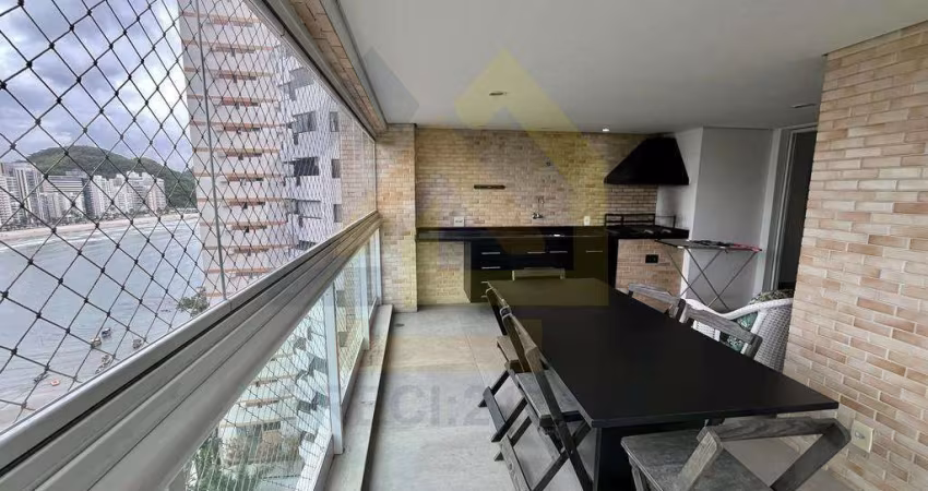 Apartamento Frente Mar para Locação em Guarujá, Jardim Astúrias, 3 dormitórios, 3 suítes, 3 banheiros, 2 vagas