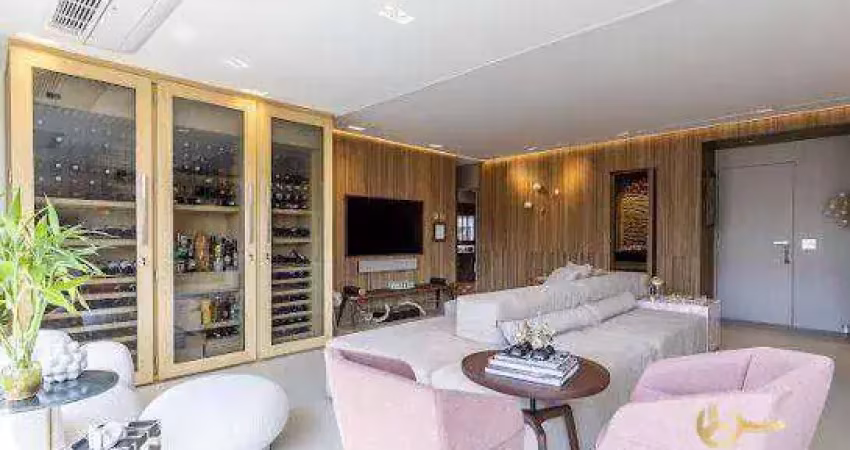Apartamento com 2 dormitórios à venda, 142 m² por r$ 4.100.000 - campo belo - são paulo/sp