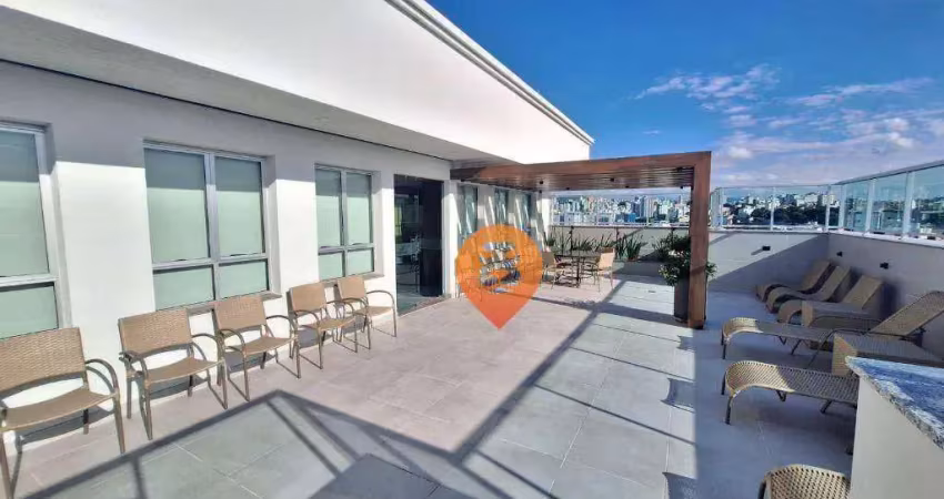 Apartamento com 1 dormitório para alugar, 40 m² por r$ 3.430,85/mês - cidade nova - belo horizonte/mg