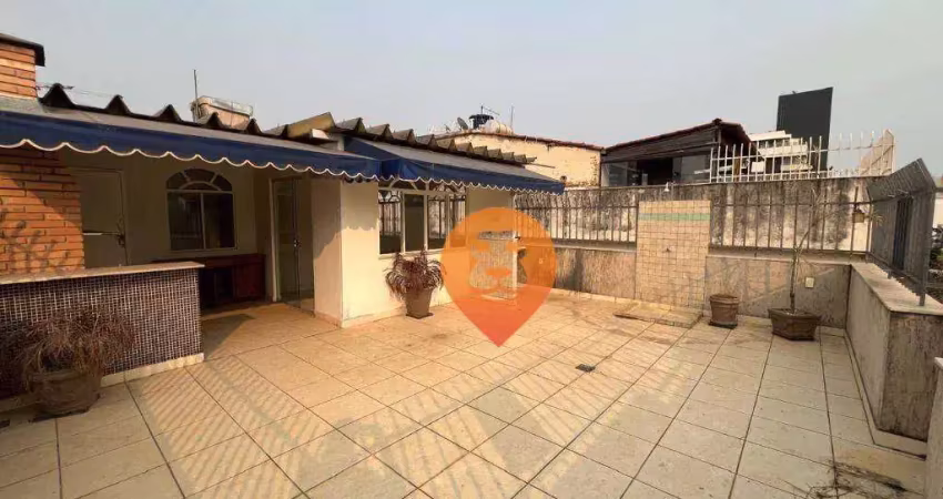 Cobertura à venda, 180 m² por r$ 1.100.000,00 - cidade nova - belo horizonte/mg