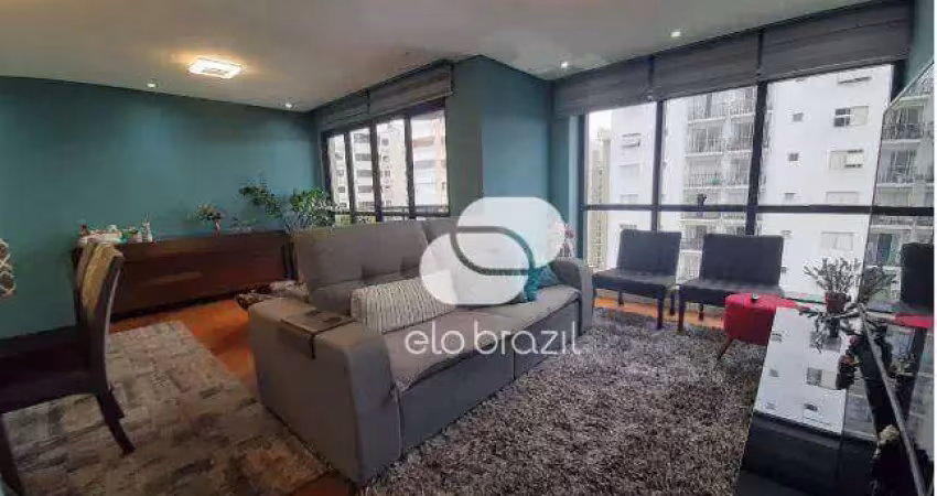 Apartamento com 3 dormitórios à venda, 122 m² por r$ 1.400.000,00 - brooklin - são paulo/sp