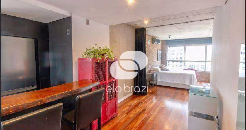 Apartamento com 1 dormitório para alugar, 90 m² por R$ 9.354,00/mês - Brooklin - São Paulo/SP