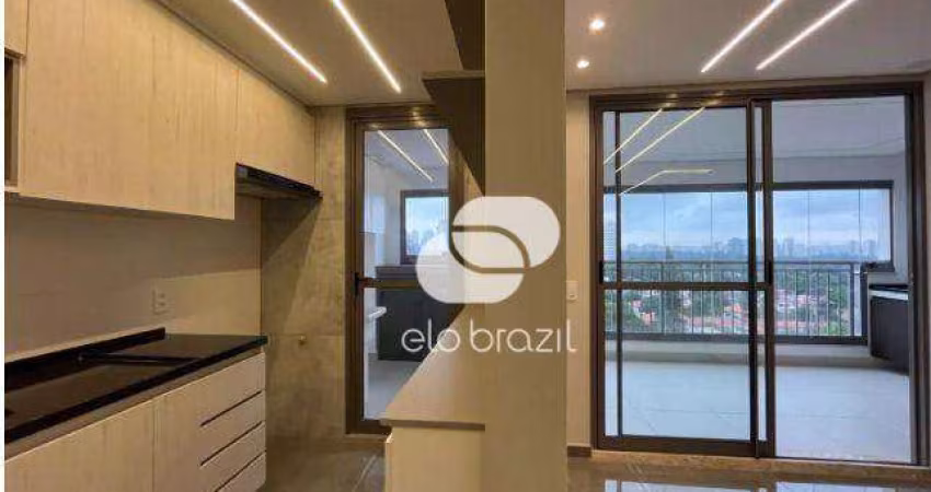 Apartamento com 3 dormitórios, 76 m² - venda por R$ 1.325.000,00 ou aluguel por R$ 8.400,00/mês - Chácara Santo Antônio - São Paulo/SP