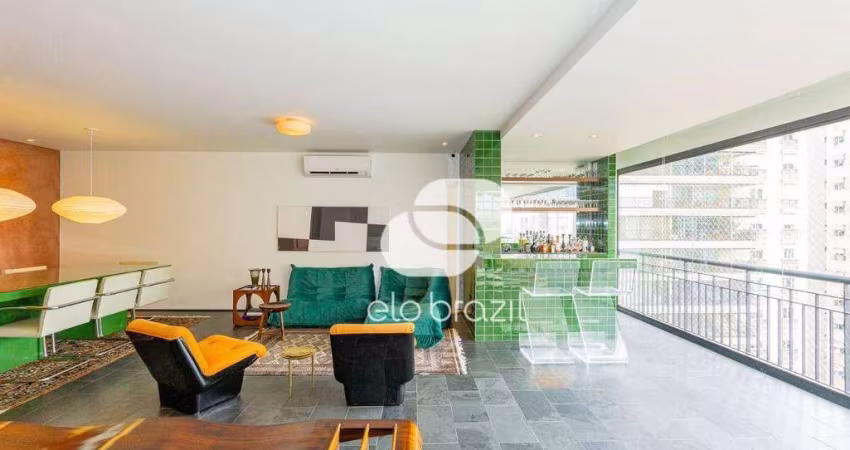 Apartamento com 3 dormitórios à venda, 218 m² por R$ 3.000.000,00 - Brooklin - São Paulo/SP