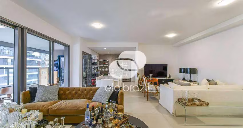 Apartamento com 3 dormitórios à venda, 186 m² por r$ 3.199.000,00 - campo belo - são paulo/sp