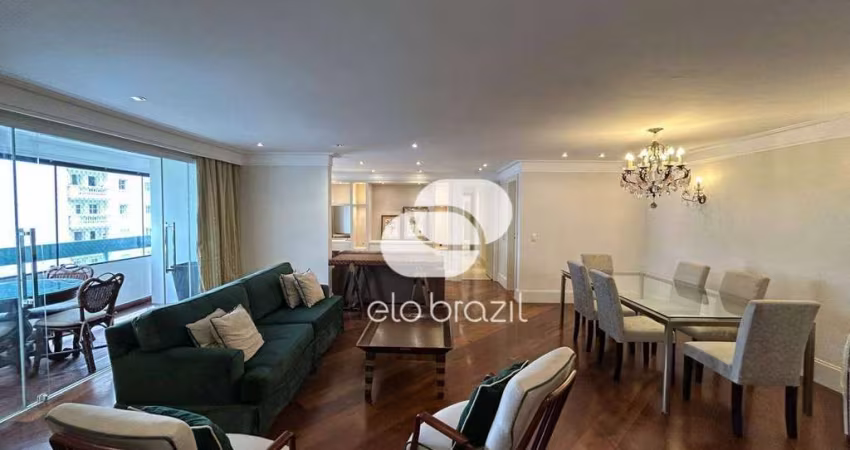 Apartamento com 3 dormitórios para alugar, 147 m² por R$ 17.640,00/mês - Moema - São Paulo/SP