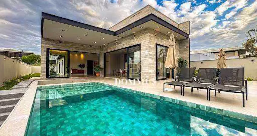 Casa com 4 dormitórios à venda, 392 m² por r$ 3.400.000,00 - condomínio jardim dos lagos - indaiatuba/sp