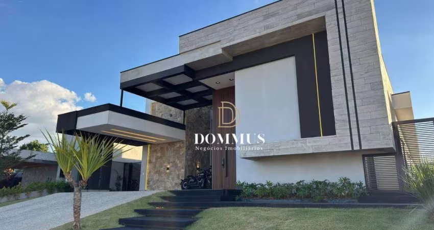 Casa porteira fechada com 4 suítes + escritório, academia privativa à venda, 442 m² por R$ 6.148.000 - Jardim Quintas da Terracota - Indaiatuba/SP