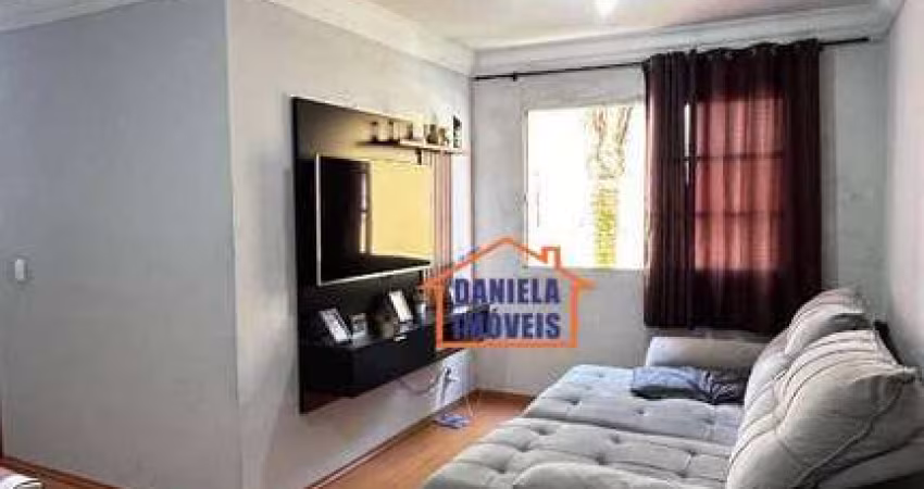 Apartamento no condomínio Atlântico Sul com 2 dormitórios à venda, 56 m² por R$ 220.000 - Jardim Santo André - Santo André/SP