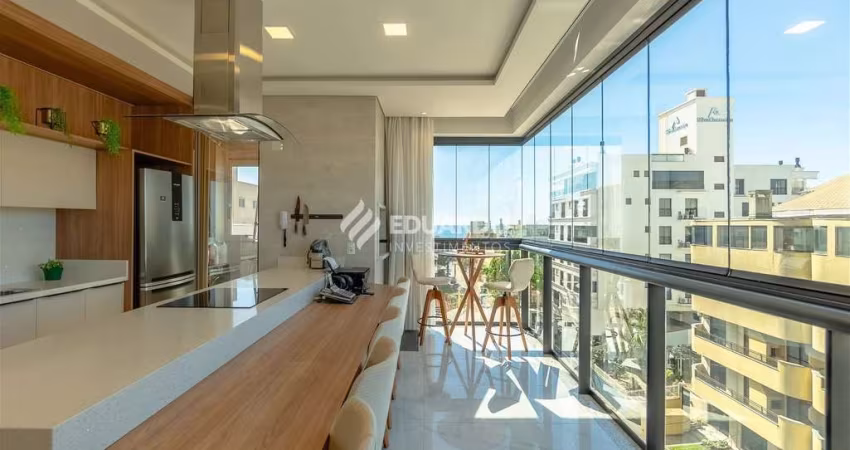Apartamento decorado no Sunset Residence, com 02 suítes em Bombinhas, SC.