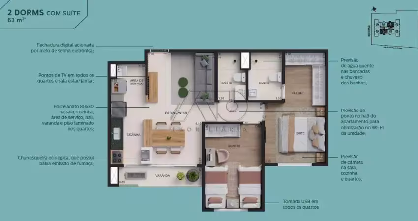 Apartamento à venda no Centro, Piracicaba 