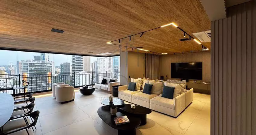 Apartamento à venda em campinas, cambuí, com 3 suítes, com 256 m², lindenberg cambuí