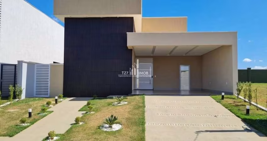 Casa térrea com 3 suítes plenas, no condomínio terras alpha 1, Senador Canedo-GO.
