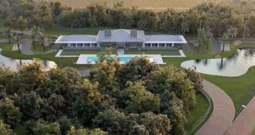 Lote fundo lago em condomínio fechado