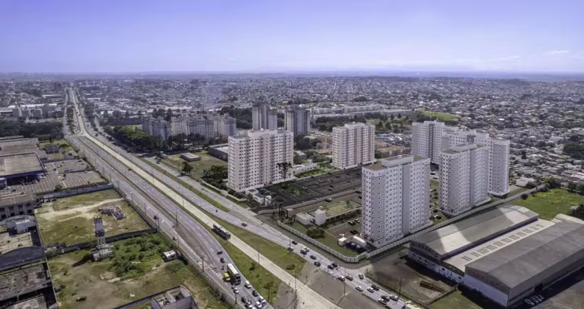 Apartamento à venda com 2 quartos no bairro pinheirinho, curitiba | 44 m² e 1 vaga