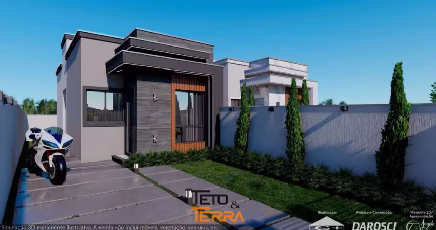 Casa á venda no bairro Areião em Canelinha  com 60m² possuindo 2 dormitórios