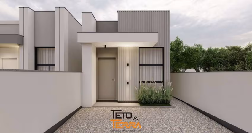 Casa á venda no Joáia em Tijucas, com 61m² possuindo 2 dormitórios sendo 1 suíte