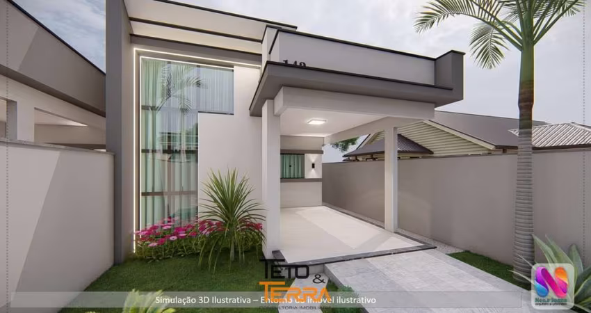 Casa á venda no Loteamento Galápagos com 95m², 3 dormitórios, 3 vagas de garagem