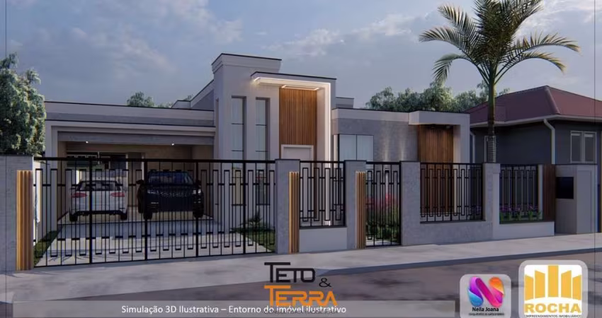 Casa á venda no Bosque da Mata com 155m², 3 dormitórios, 1 suíte com closet