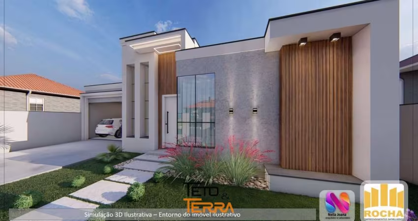 Casa á venda no Bosque da Mata com 3 dormitórios possuindo 155m²