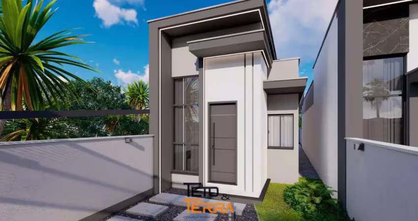 Casa a venda no bairro Joáia com 60m², 2 dormitórios, amplo terreno aos fundos