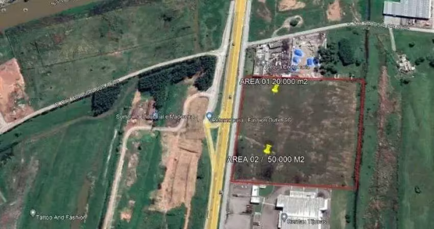 Lote á venda em tijucas sc no bairro sul do rio 50.000m²