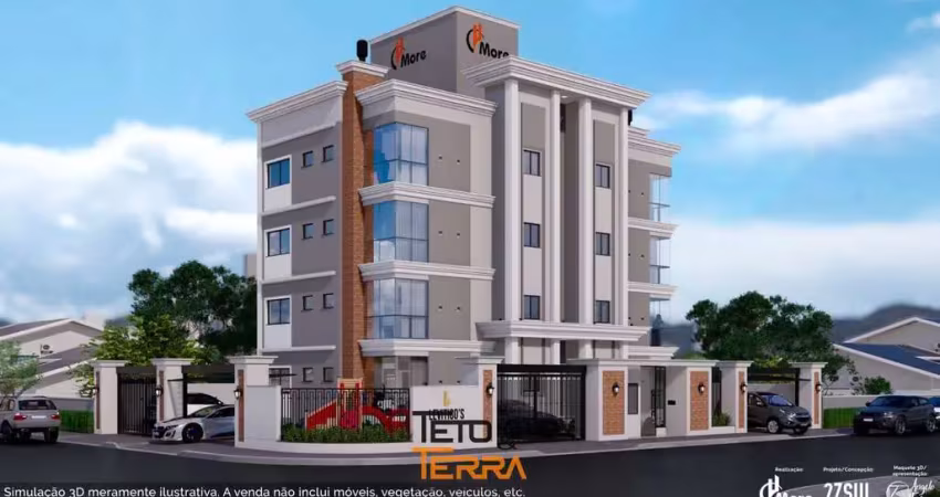 Apartamento no bairro areias em tijucas com 70m²,2 dormitórios,1 suíte,elevador