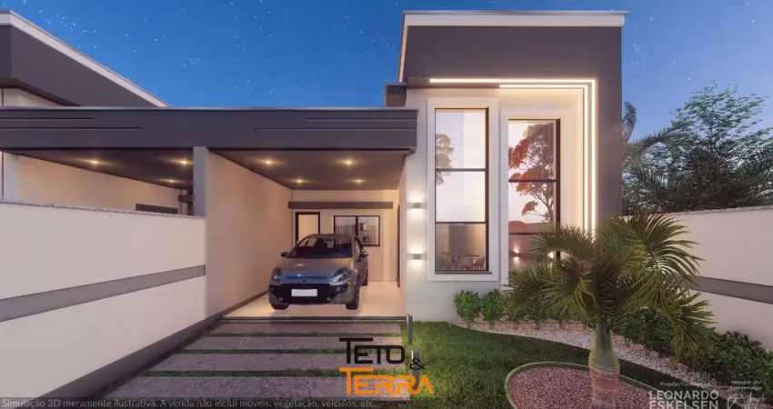 Casa á venda com 100m² no bairro areias, 2 dormitórios, 1 suíte master c/ closet