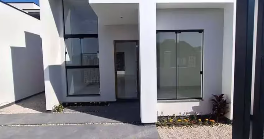 Casa no areias com 67m², 2 dormitórios, 1 suíte, área gourmet com churrasqueira