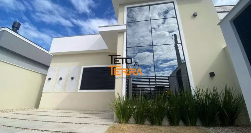 Casa á venda com 83m² no bosque da mata em tijucas, 3 dormitórios, área gourmet