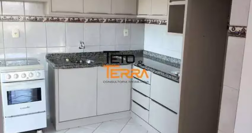 Apartamento á venda com 43m² no centro de tijucas, 2 dormitórios, área de festa