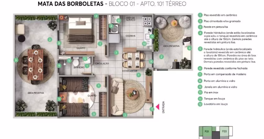 Área privativa 2 quartos, 1 vaga, lazer completo, três barras - contagem