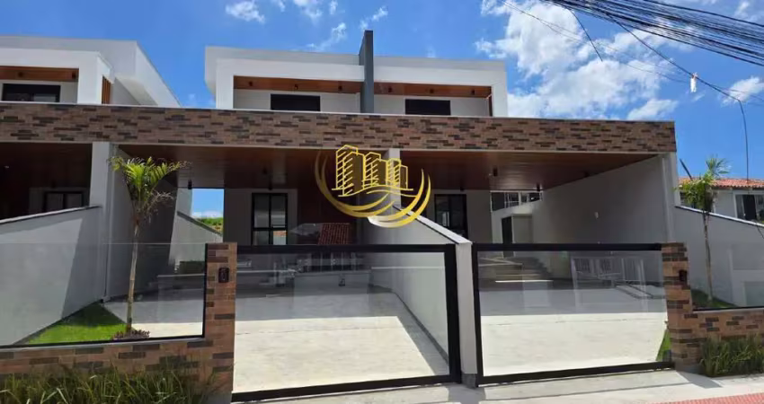 Sobrado à venda, no bairro passa vinte, palhoça-sc, com 3 quartos, sendo 1 suíte, com 2 vagas