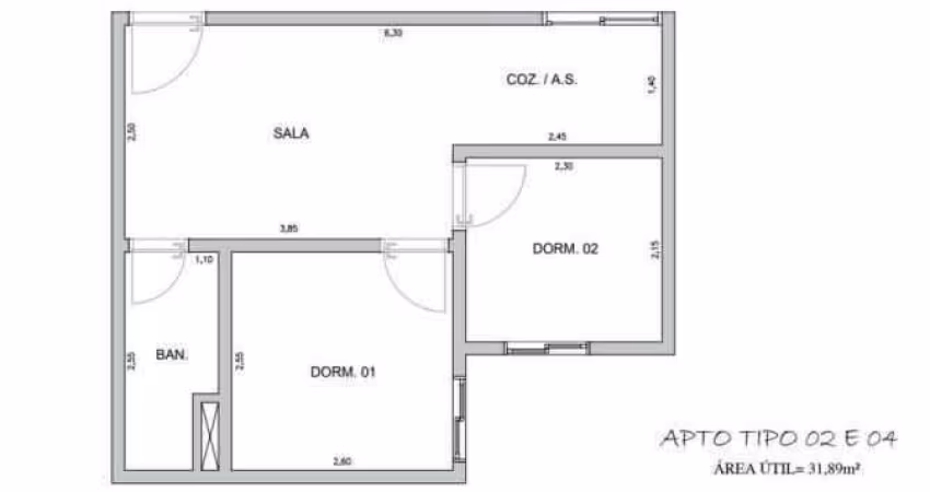 APARTAMENTO - 2 QUARTOS - VILA ALPINA